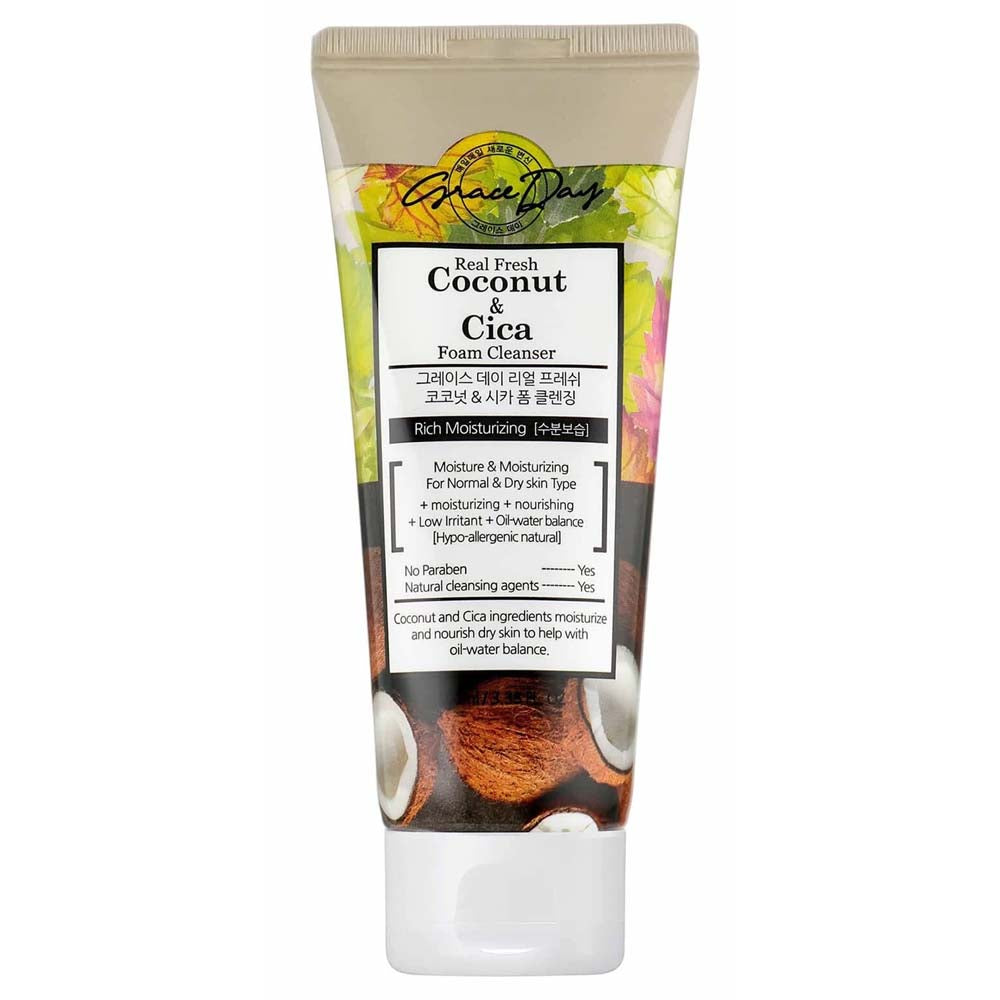 Grace Day Real Fresh Coconut And Cica Foam Cleanser