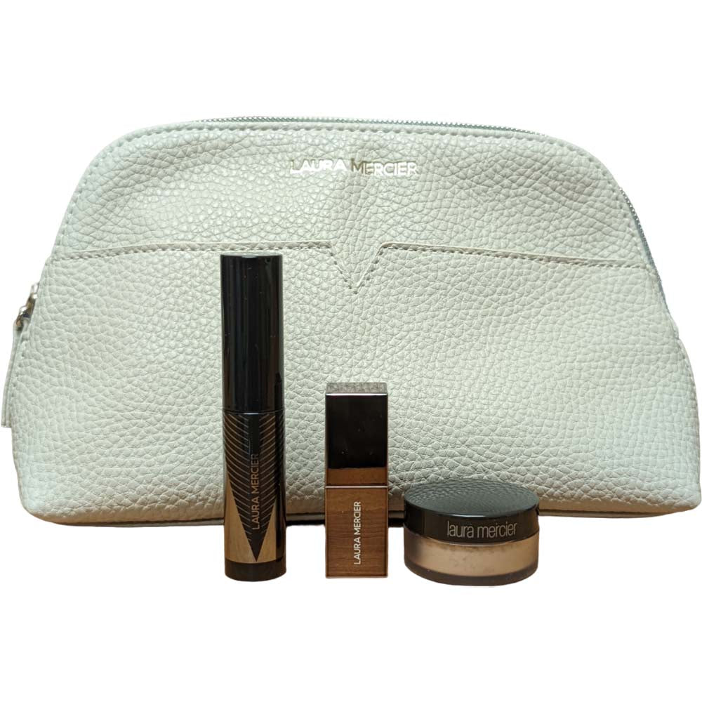 Laura Mercier 3 Piece Set with Cosmetic Bag