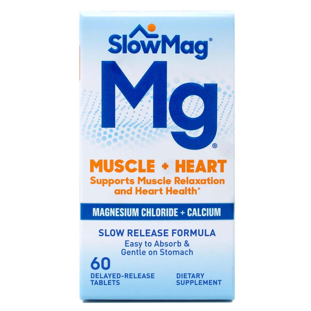 SlowMag MG Muscle + Heart Magnesium Chloride + Calcium Tablets