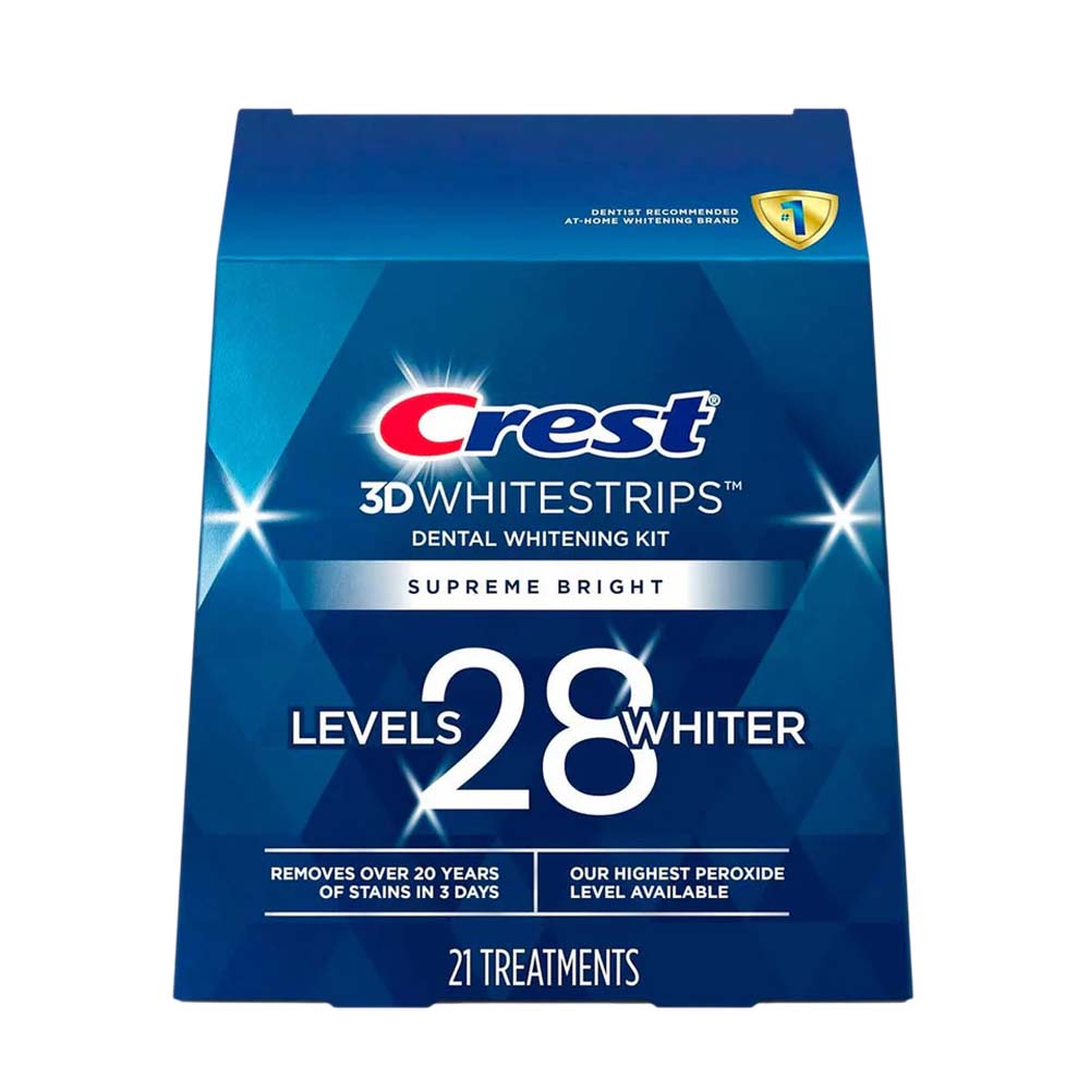 Crest 3D Whitestrips Supreme Bright Levels 28 Whiter