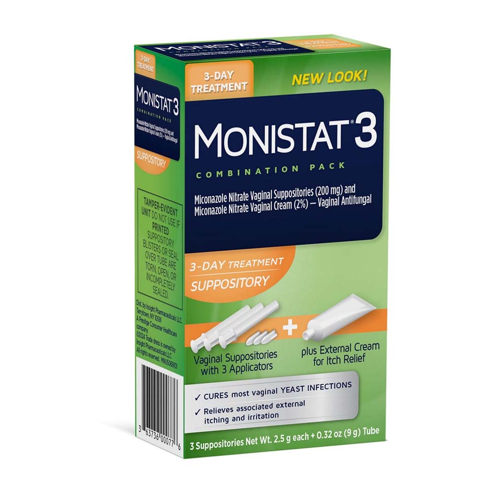 Monistat 3-Day Treatment Suppository + External Cream