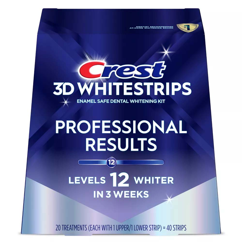 Crest 3D Whitestrips Dental Whitening Kit Professional Results Levels 12 Whiter