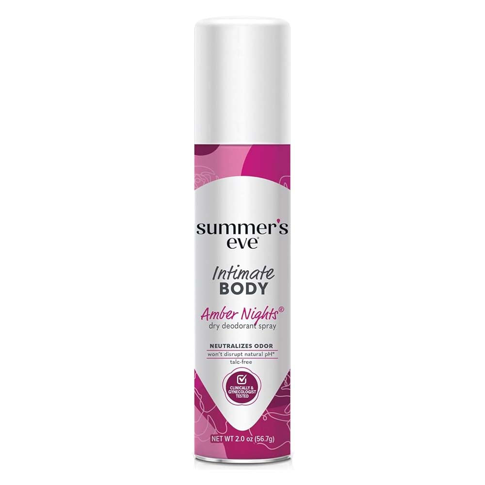Summer's Eve Intimate Body Amber Nights Dry Deodorant Spray