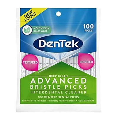 DenTek Advanced Bristle Picks Mouthwash Blast Mint