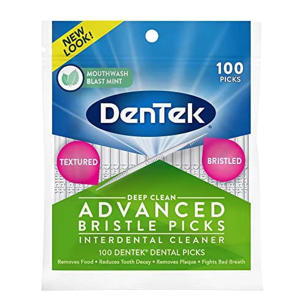 DenTek Advanced Bristle Picks Mouthwash Blast Mint