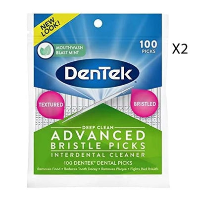 DenTek Advanced Bristle Picks Mouthwash Blast Mint
