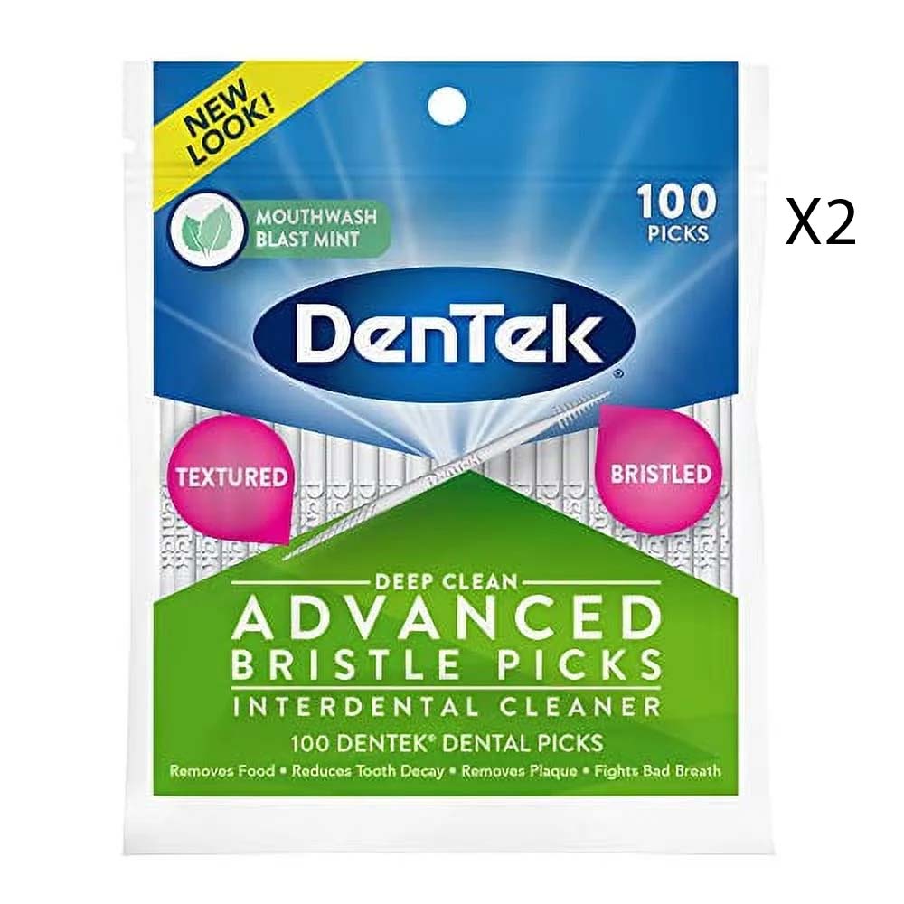 DenTek Advanced Bristle Picks Mouthwash Blast Mint