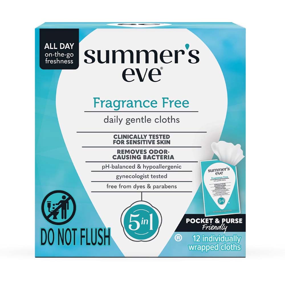 Summer's Eve Fragrance Free Daily Gentle Cloths