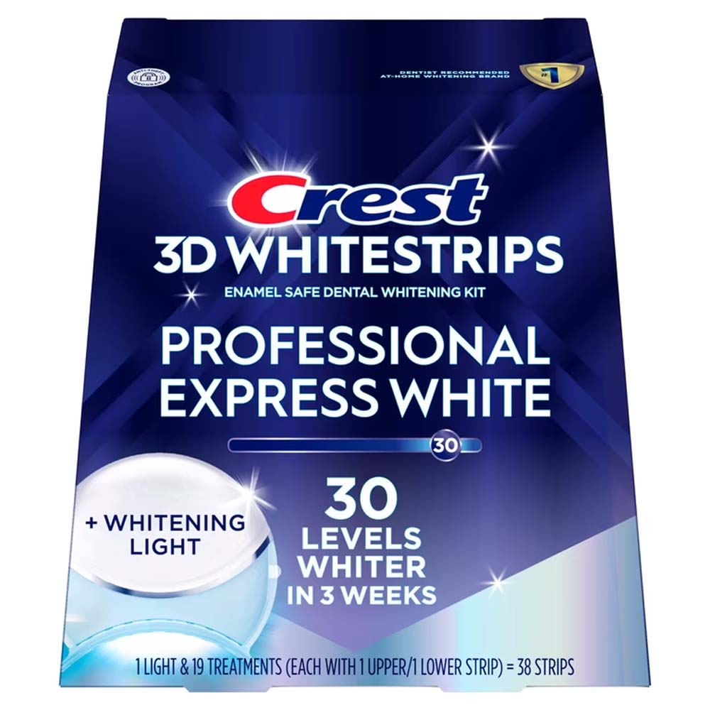 Crest 3D Whitestrips Professional Express White Light + Whitening Light