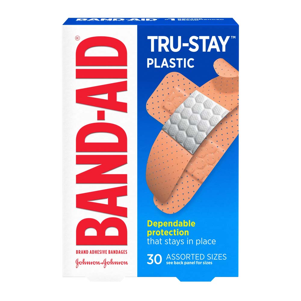 Johnson & Johnson Band-Aid Tru-Stay Plastic Bandages