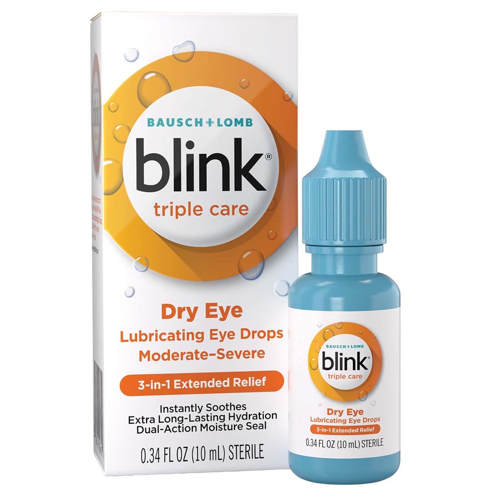 Bausch + Lomb Blink Triple Care Dry Eye Lubricating Eye Drops