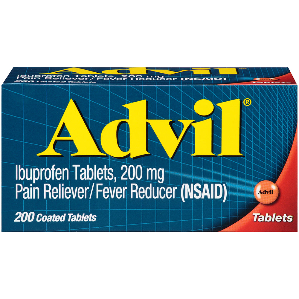 Advil Pain Reliever and Fever Reducer 200 mg Tablets