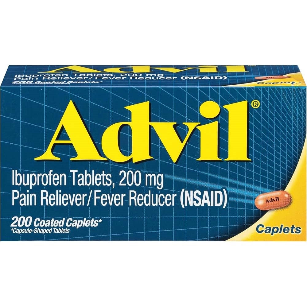 Advil Pain Reliever and Fever Reducer 200 mg Caplets