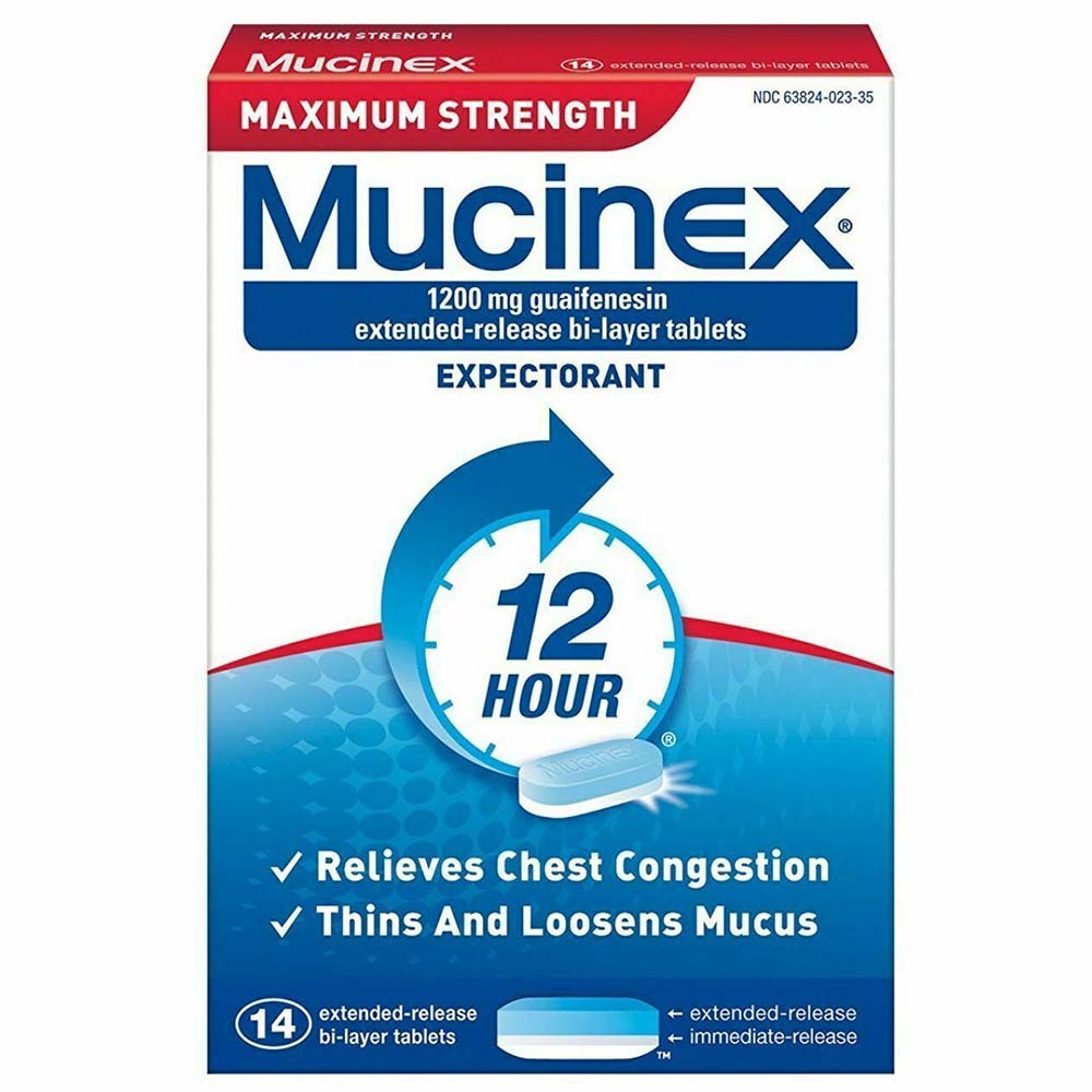 Mucinex Maximum Strength 12HR Expectorant Tablets
