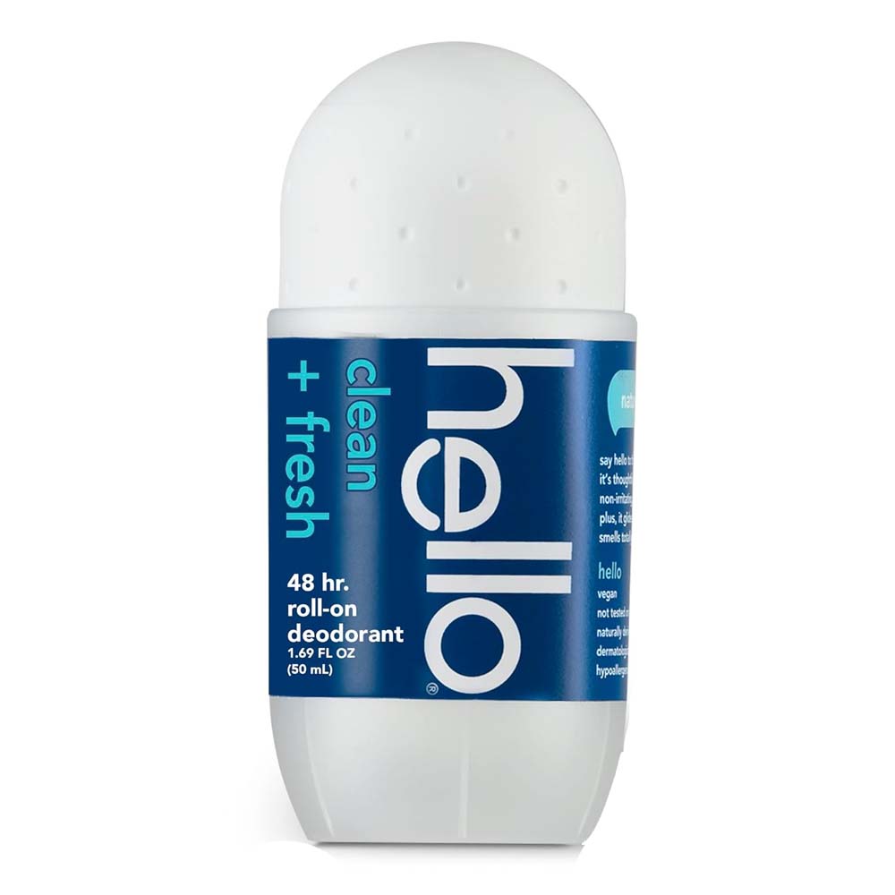 Hello Clean + Fresh 48 HR Roll-On Deodorant