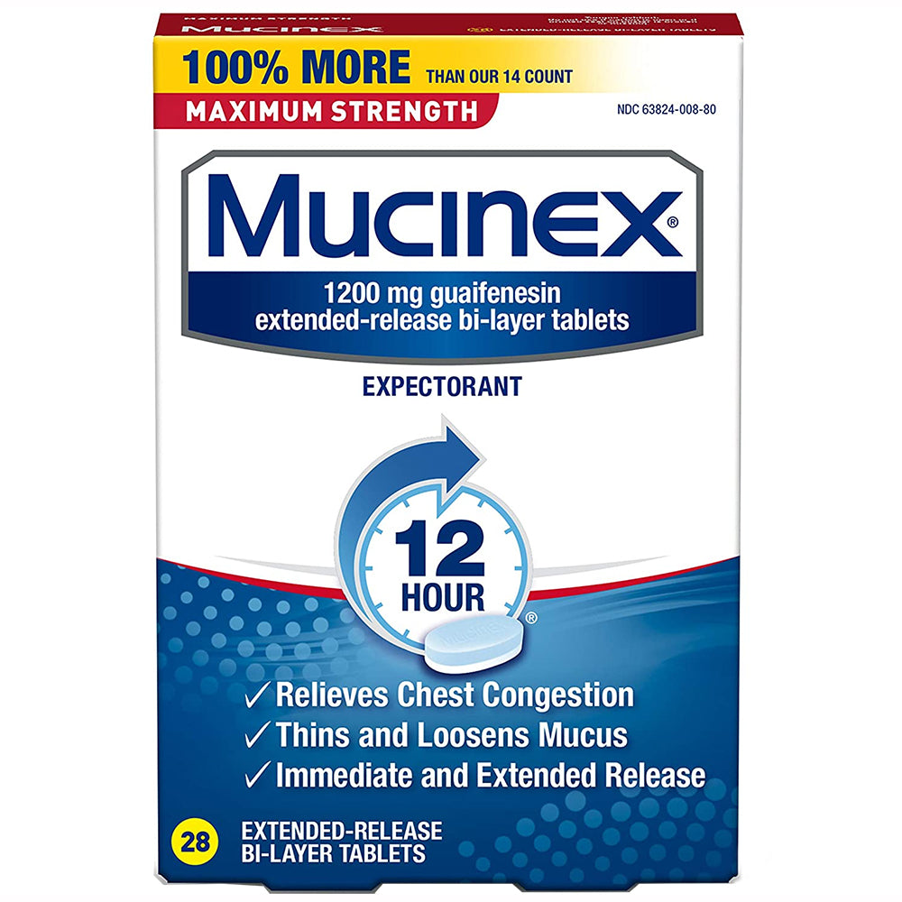 Mucinex Maximum Strength 12HR Expectorant Tablets