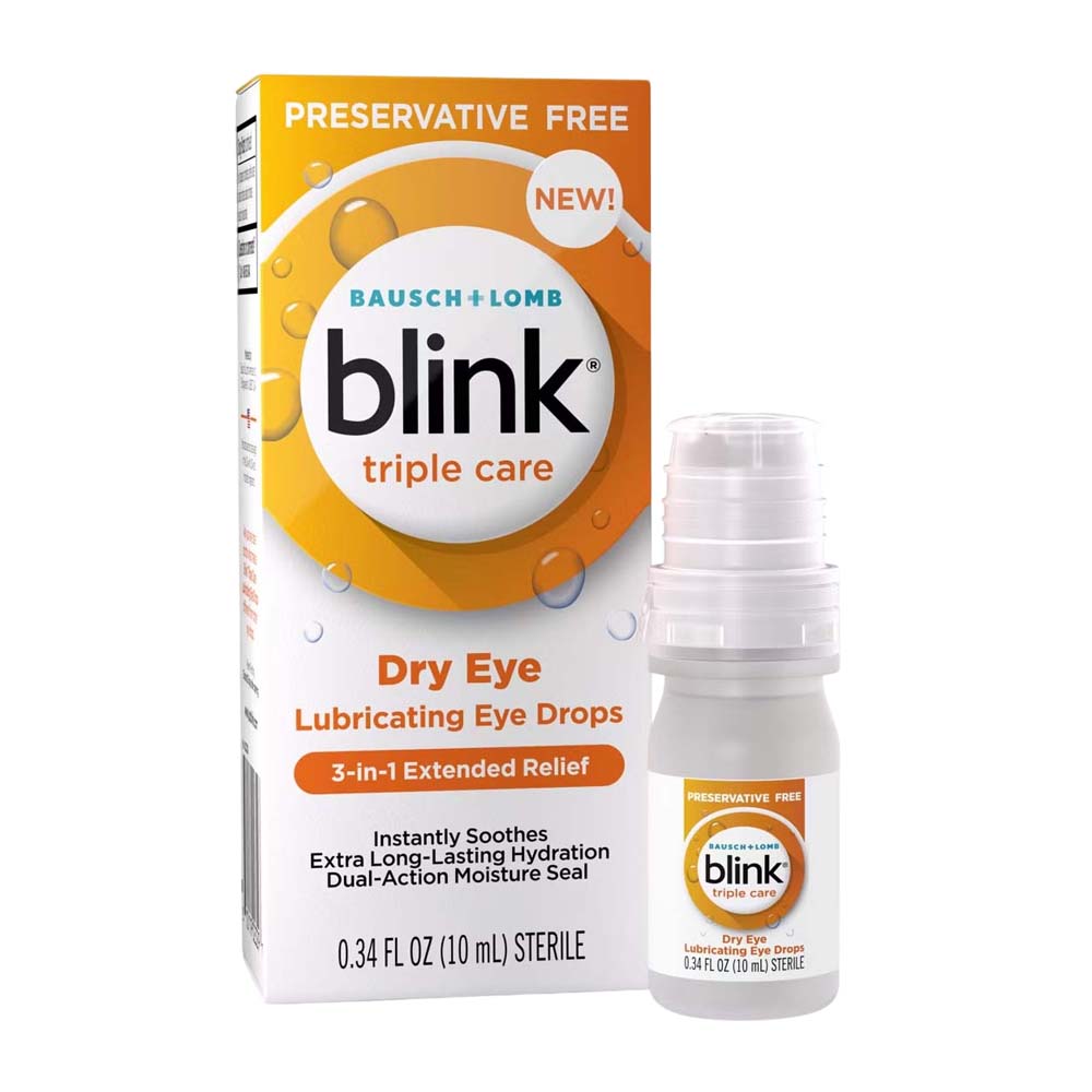 Bausch + Lomb Blink Triple Care Dry Eye Lubricating Eye Drops
