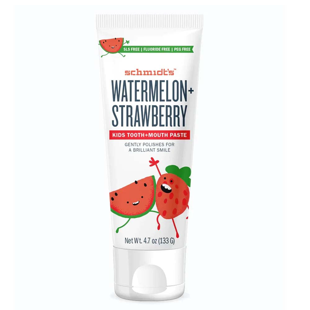 Schmidt's Watermelon + Strawberry Kids Tooth + Mouth Paste