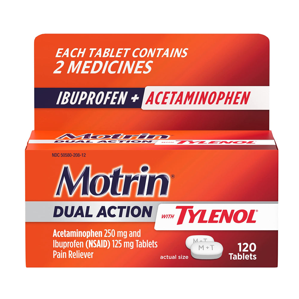 Motrin Dual Action With Tylenol Tablets