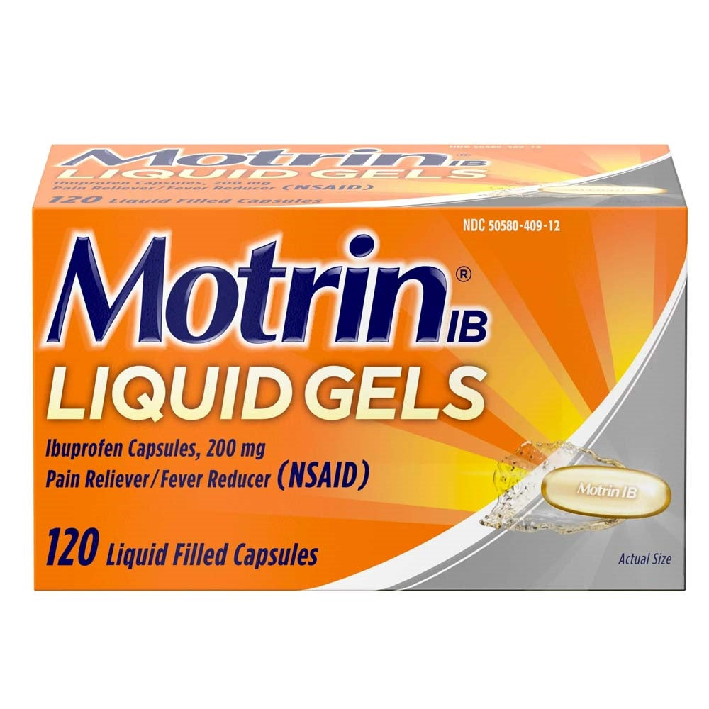 Motrin Liquid Gels Pain Reliever Fever Reducer