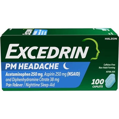 Excedrin PM Headache Pain Reliever Nighttime Sleep Aid