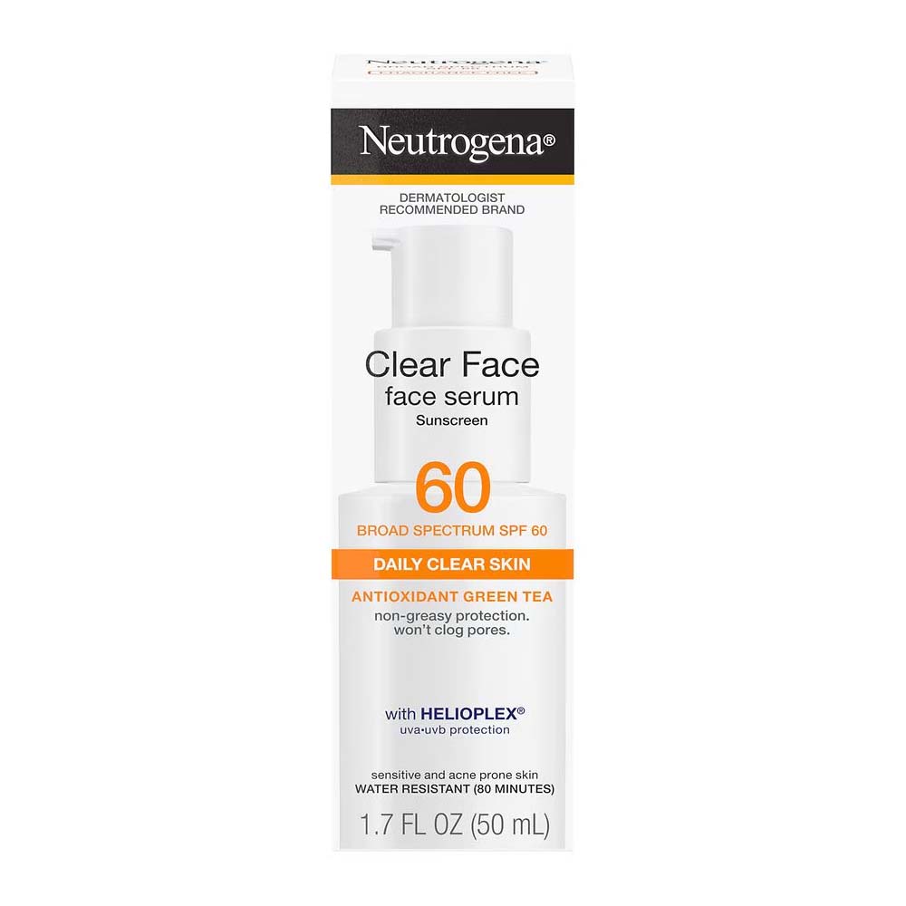 Neutrogena Clear Face Serum with Green Tea SPF 60