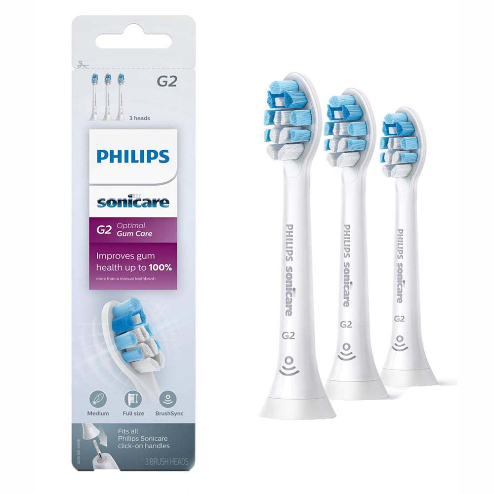 Philips Sonicare G2 Optimal Gum Care Replacement Brush Heads for HX9033/65