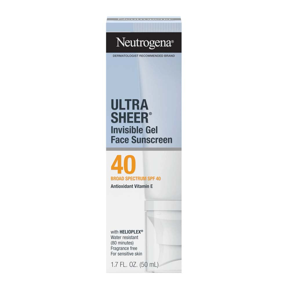 Neutrogena Ultra Sheer Invisible Gel Face Sunscreen SPF 40