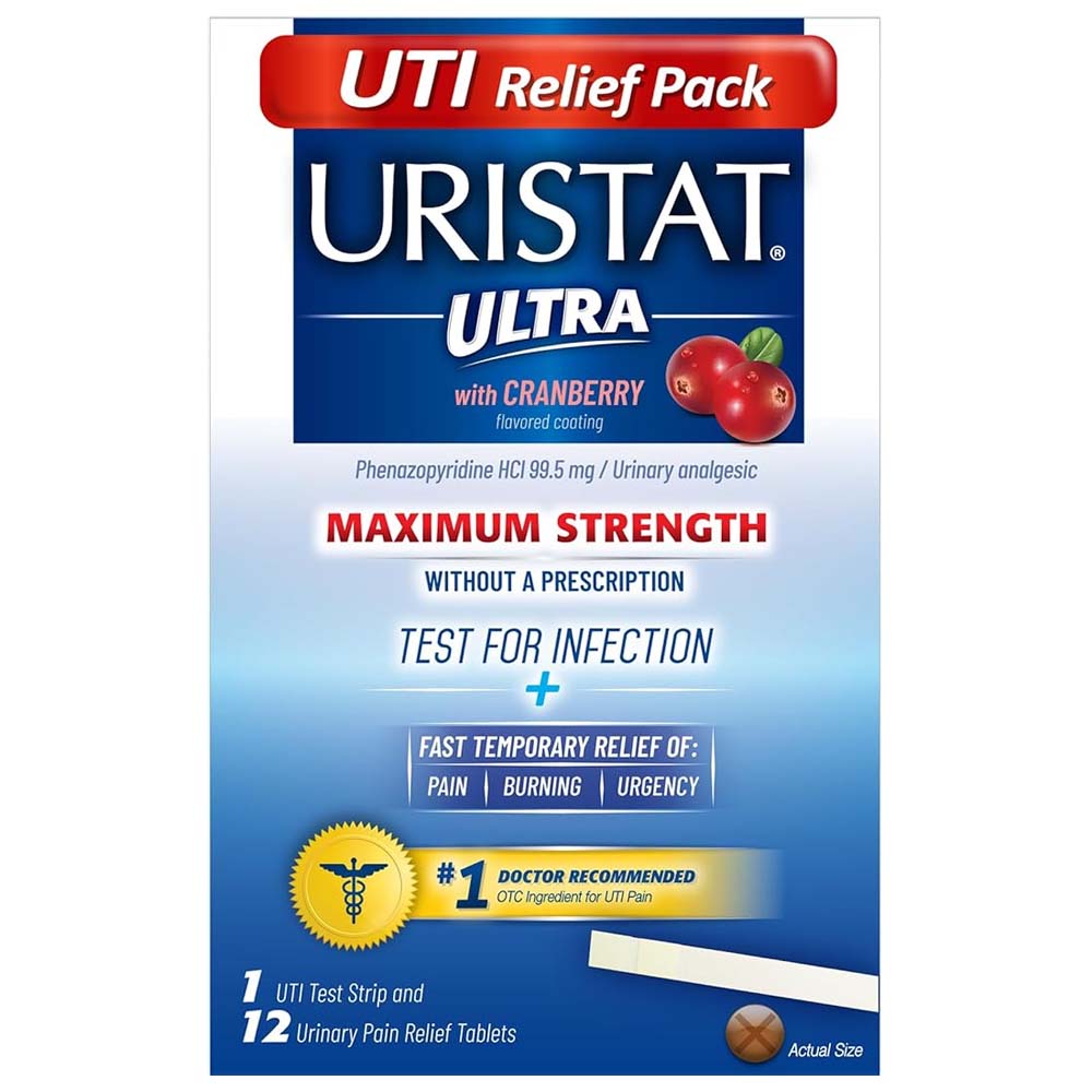 Uristat Ultra Maximum Strength UTI Relief with Cranberry 99.5mg Tablets