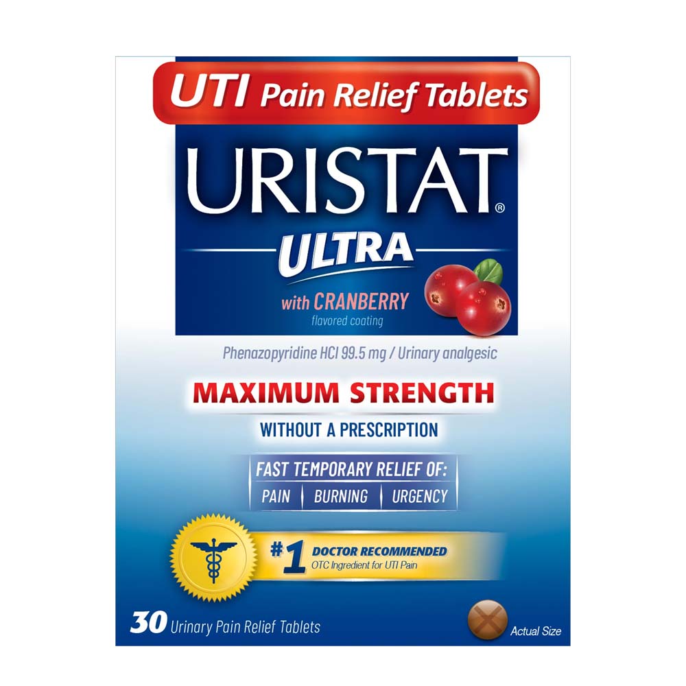 Uristat Ultra Maximum Strength UTI Relief with Cranberry 99.5mg Tablets
