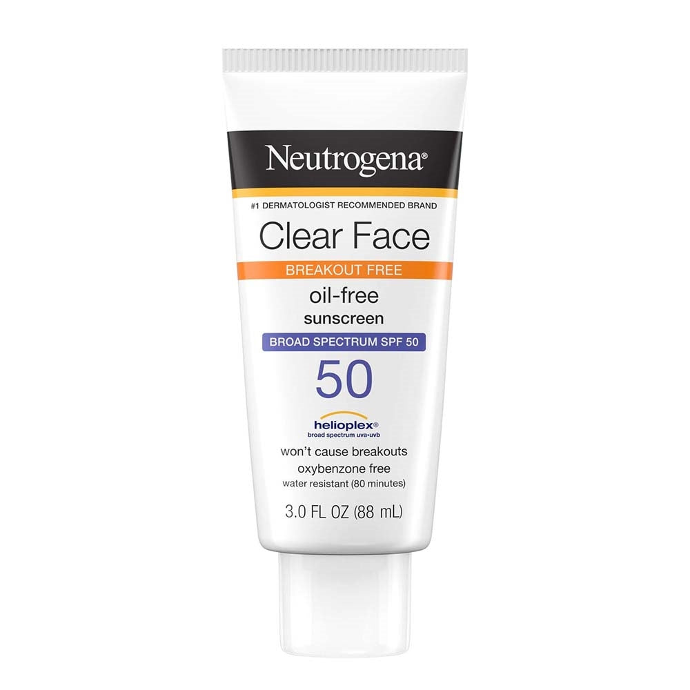 Neutrogena Clear Face Breakout Free Oil Free Sunscreen SPF 50