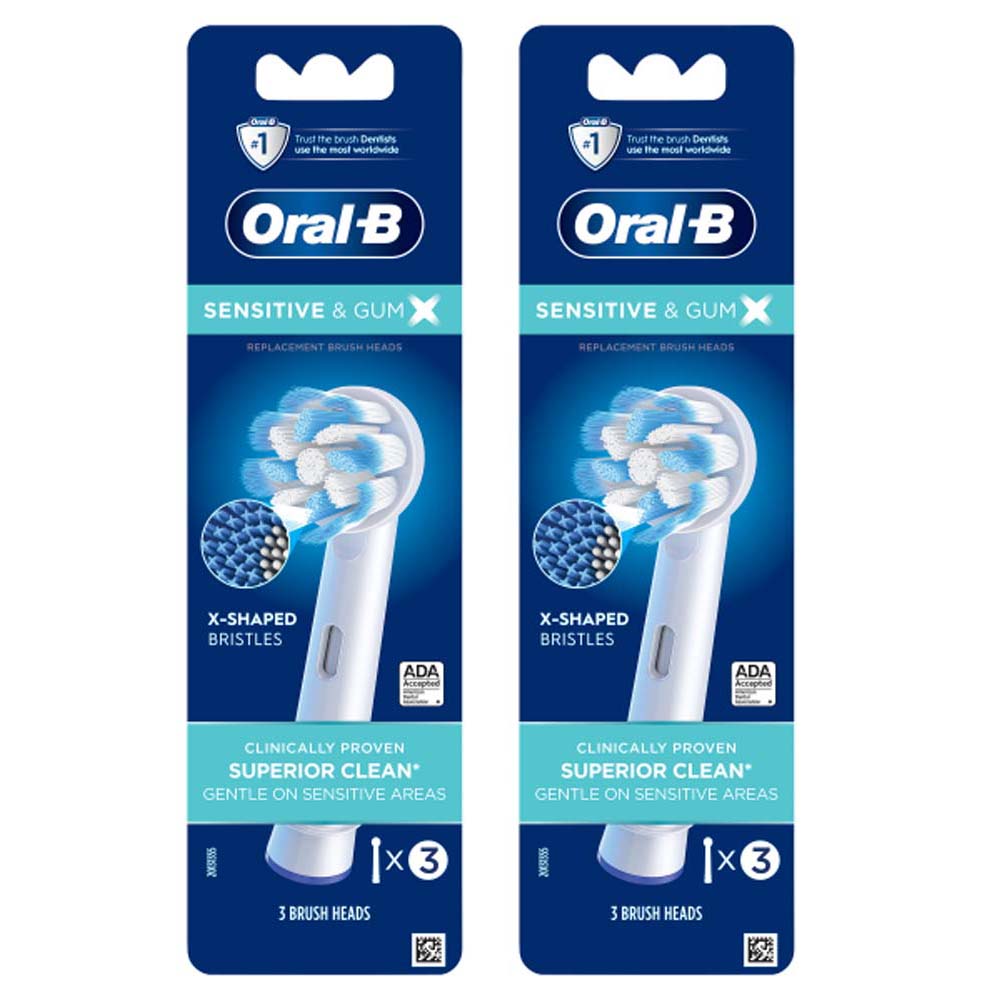 Oral-B Sensitive and Gum X Replacement Brush Heads