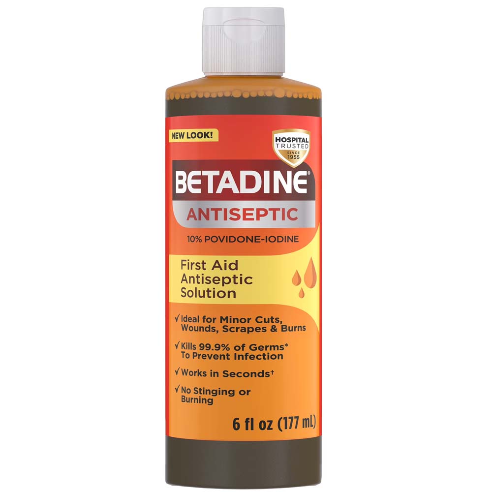 Betadine First Aid Antiseptic Solution 10% Povidone Iodine