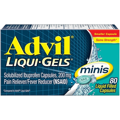 Advil Liqui-Gels Minis Pain Reliever and Fever Reducer Capsules