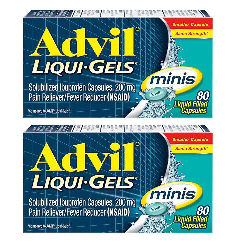 Advil Liqui-Gels Minis Pain Reliever and Fever Reducer Capsules