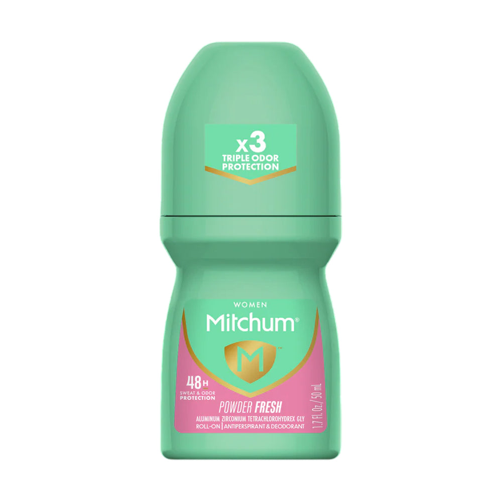 Mitchum Women 48H Roll-On Antiperspirant and Deodorant Powder Fresh