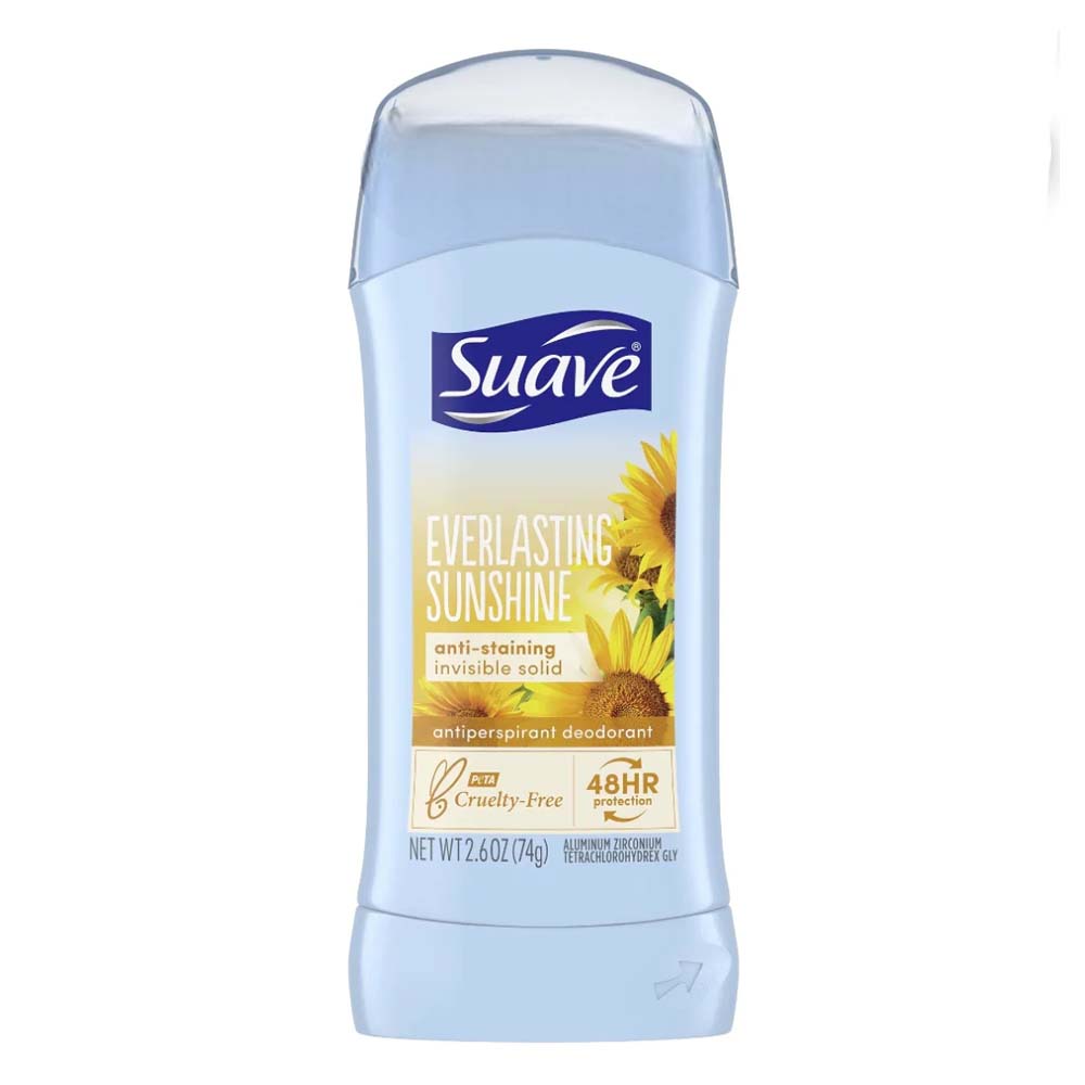 Suave Everlasting Sunshine Invisible Solid Antiperspirant Deodorant
