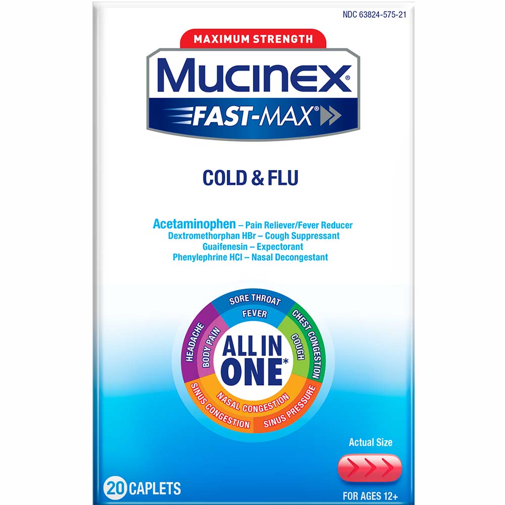 Mucinex Fast-Max Cold & Flu Caplets