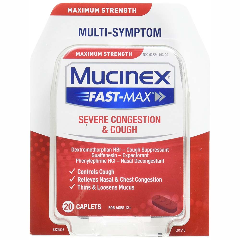 Mucinex Fast-Max Severe Congestion & Cough Caplets