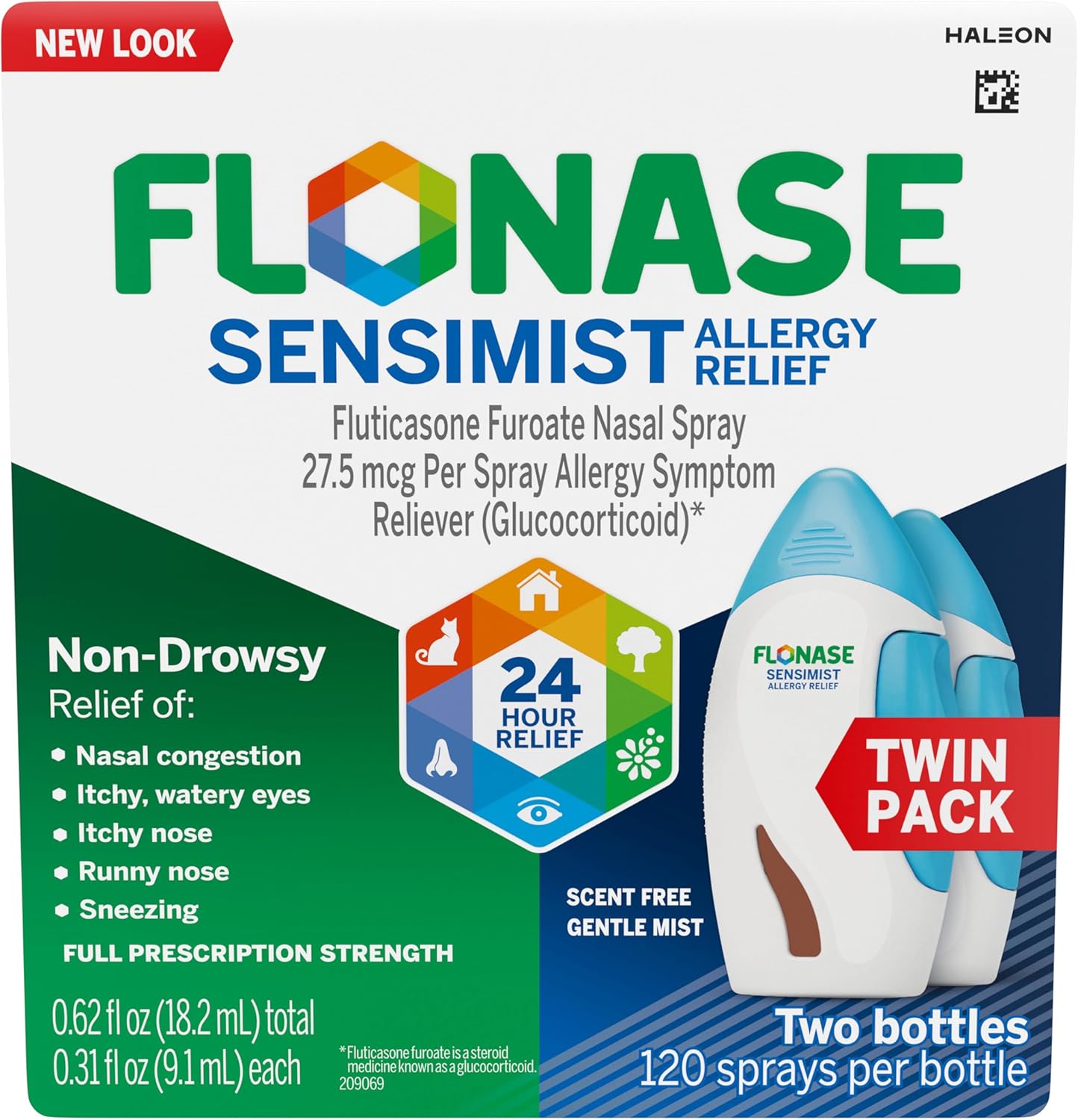 Flonase Sensimist Allergy Relief Non-Drowsy Twin Pack