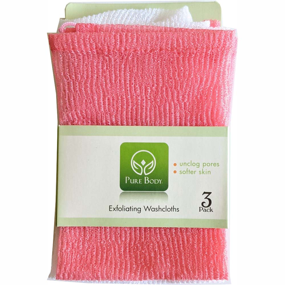 Pure Body Exfoliating Washcloths