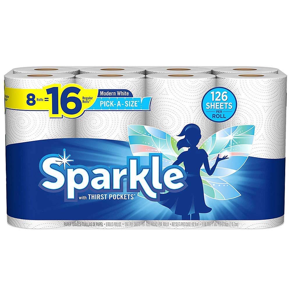Sparkle Paper Towels With Thirst Pockets