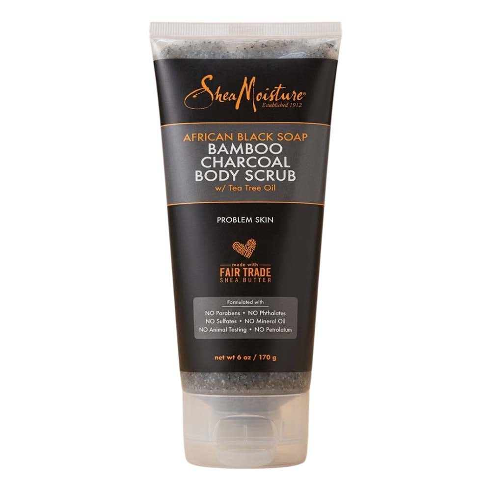 Shea Moisture African Black Soap Bamboo Charcoal Body Scrub