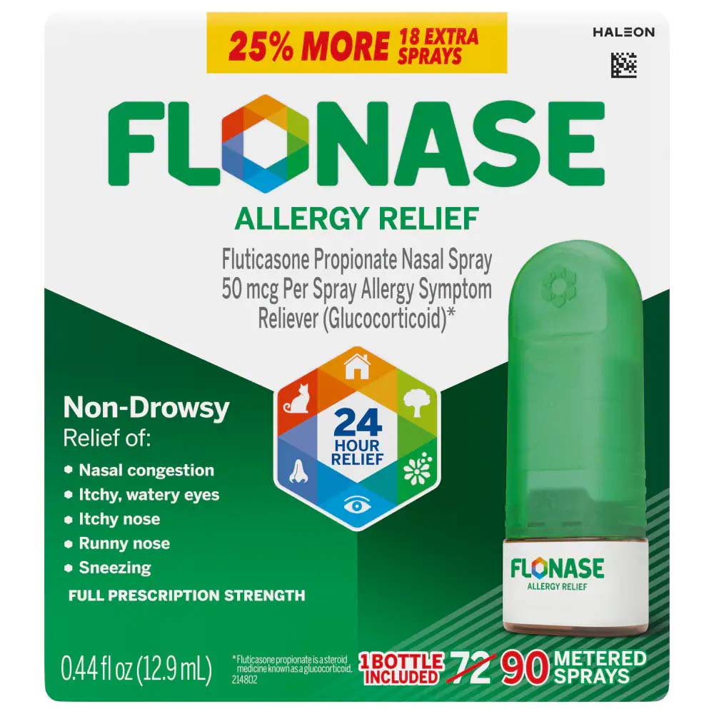 Flonase 24 Hour Allergy Relief Nasal Spray Non Drowsy