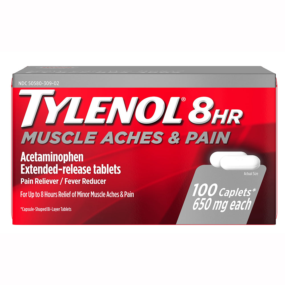 Tylenol 8 HR Muscle Aches & Pain Reliever Caplets