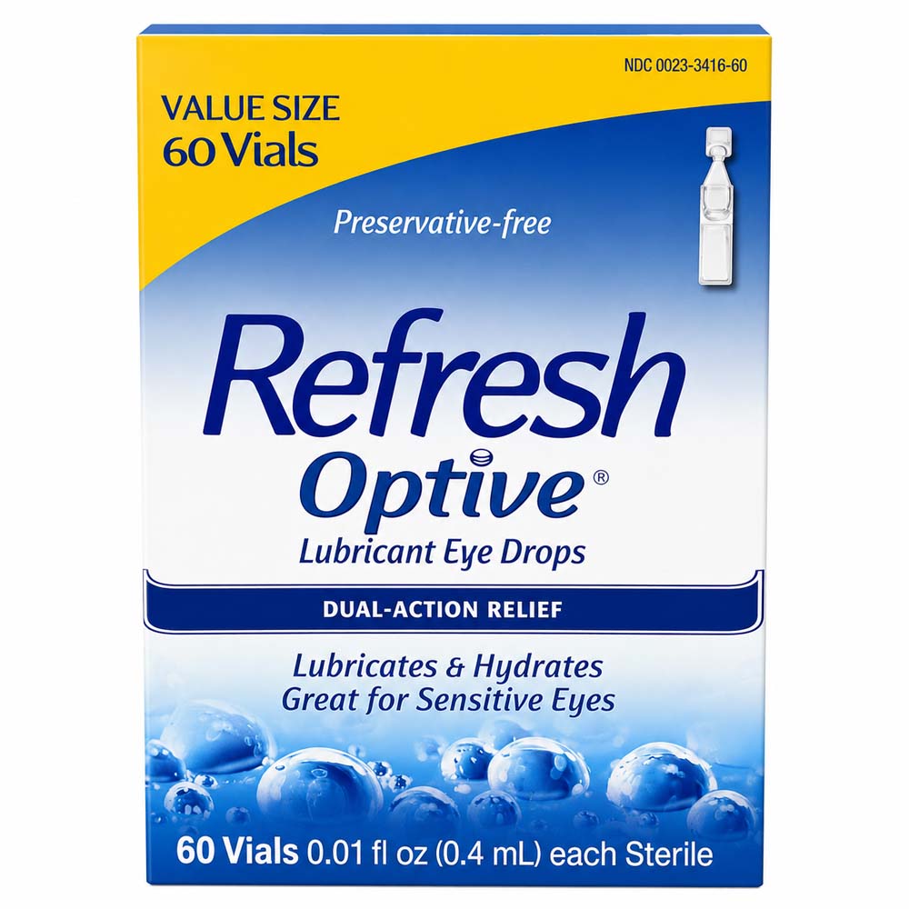 Refresh Optive Lubricant Eye Drops Dual-Action Relief