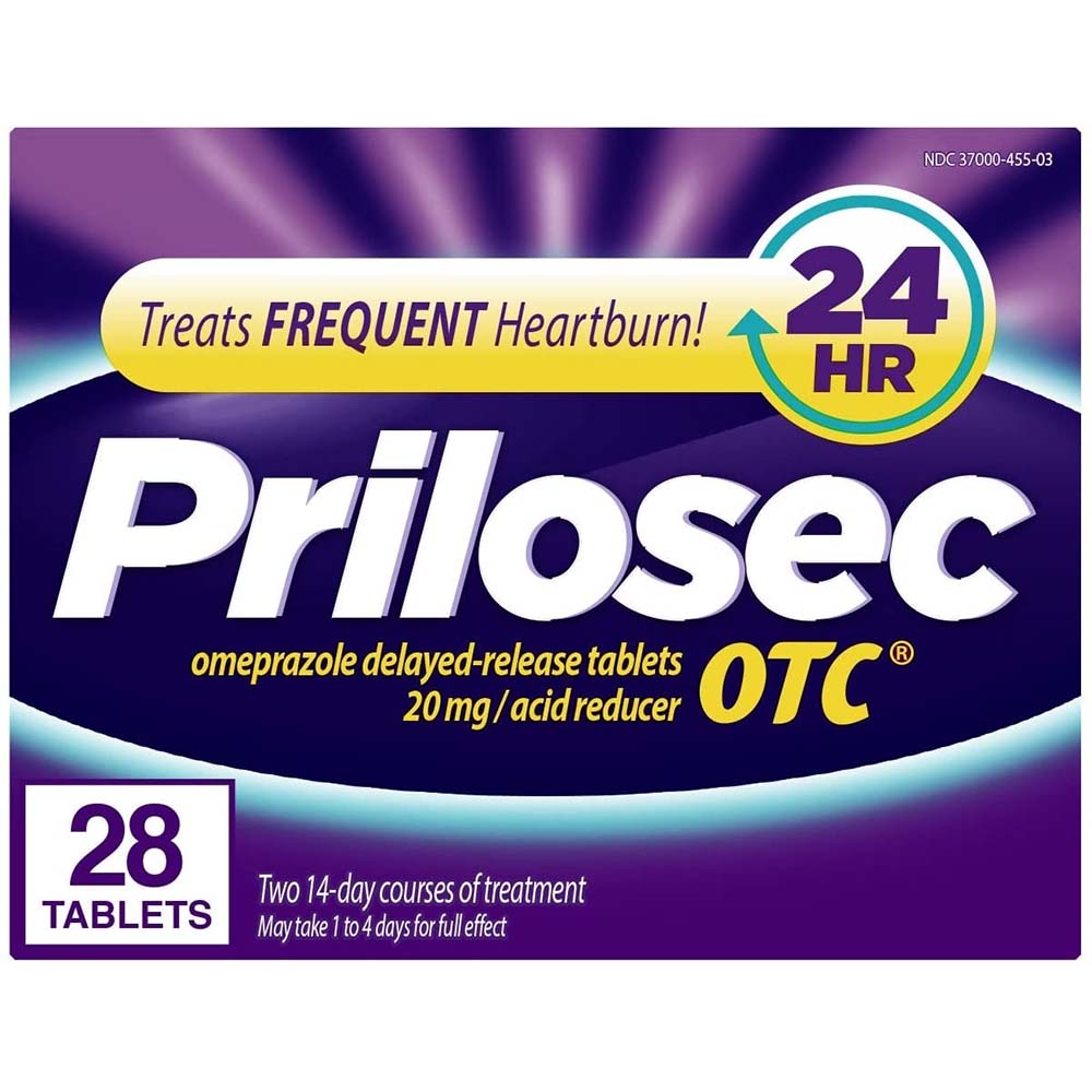 Prilosec OTC 24 Hour Acid Reducer Tablets
