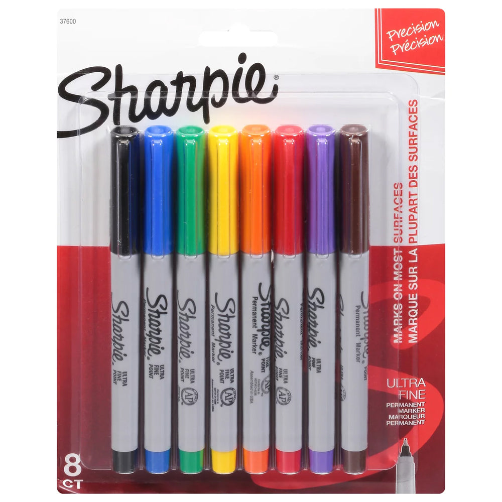 Sharpie Ultra Fine Point Permanent Markers, Assorted Colors