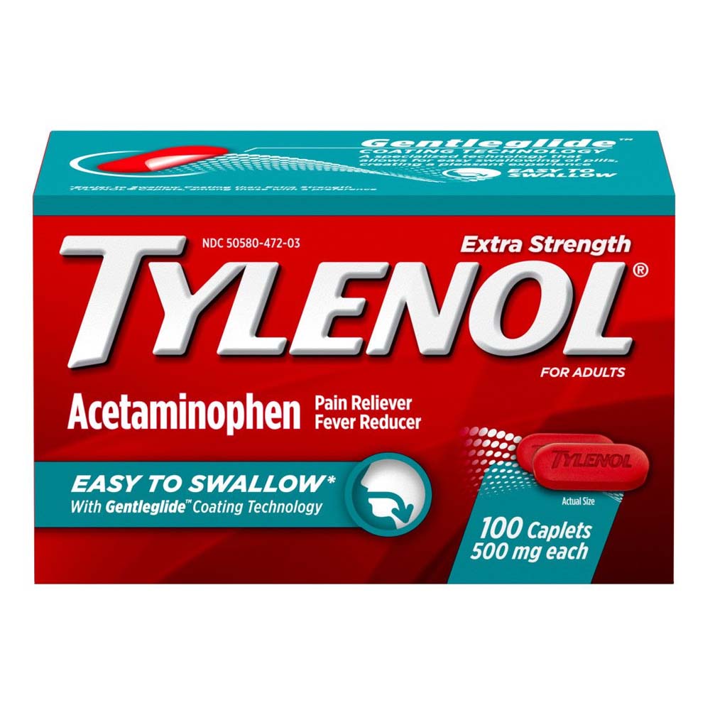 Tylenol Extra Strength Easy to Swallow Pain Reliever Caplets