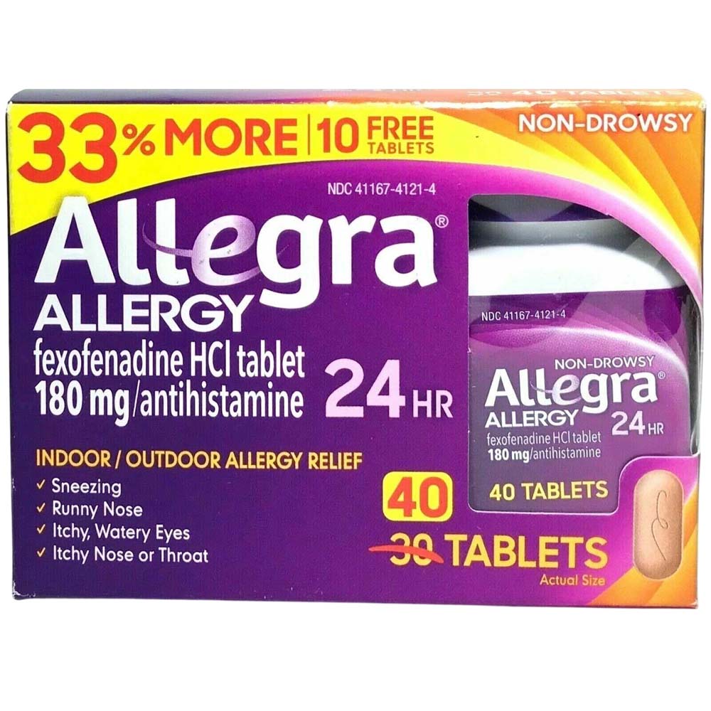Allegra Allergy 24 HR Non-Drowsy Indoor & Outdoor Allergies Tablets